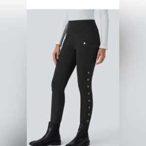 Halara High Waisted Decorative Pocket Skinny Ankle Length Casual Pants